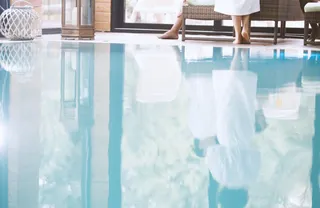 Indoor pool at the Wellness Camping